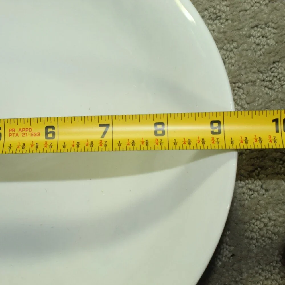 Gibson Houseware White Swirl 9.25